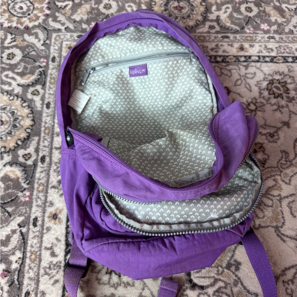 🎀KIPLING🎀 purple medium backpack - Picture 3 of 5